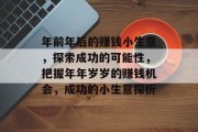 年前年后的赚钱小生意,探索成功的可能性,把握年年岁岁的赚钱机会,成功的小生意探析