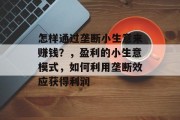 怎样通过垄断小生意来赚钱?,盈利的小生意模式,如何利用垄断效应获得利润 怎样通过垄断小生意来赚钱?,盈利的小生意模式,如何利用垄断效应获得利润