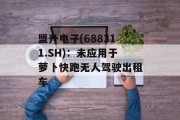 盟升电子(688311.SH):未应用于萝卜快跑无人驾驶出租车