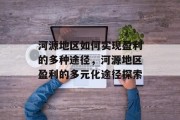 河源地区如何实现盈利的多种途径,河源地区盈利的多元化途径探索 河源地区如何实现盈利的多种途径,河源地区盈利的多元化途径探索