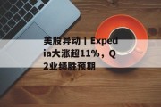 美股异动丨Expedia大涨超11%,Q2业绩胜预期 美股异动丨Expedia大涨超11%,Q2业绩胜预期