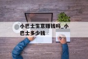 小巴士生意赚钱吗_小巴士多少钱