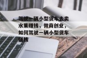 驾驶一辆小型货车去卖水果赚钱,微商创业,如何驾驶一辆小型货车赚钱 驾驶一辆小型货车去卖水果赚钱,微商创业,如何驾驶一辆小型货车赚钱