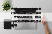 大型基建项目,如何通过投资与运营实现盈利,大型基建项目,投资与运营双轮驱动的盈利策略