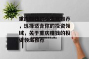 重庆赚钱的小生意推荐，选择适合你的投资领域，关于重庆赚钱的投资领域推荐