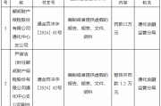 都邦财险通化中心支公司被罚12万元:编制或者提供虚假的报告、报表、文件、资料
