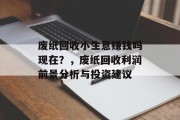 废纸回收小生意赚钱吗现在?,废纸回收利润前景分析与投资建议