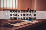 冬天小生意赚钱的建议和方法,冬季创业,如何利用小生意赚取利润 冬天小生意赚钱的建议和方法,冬季创业,如何利用小生意赚取利润