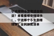 宁波哪种小生意适合投资?来看看哪些赚钱快!,宁波哪个小生意赚钱快,全网热卖清单 宁波哪种小生意适合投资?来看看哪些赚钱快!,宁波哪个小生意赚钱快,全网热卖清单