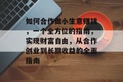 如何合作做小生意赚钱,一个全方位的指南,实现财富自由,从合作创业到长期收益的全面指南 如何合作做小生意赚钱,一个全方位的指南,实现财富自由,从合作创业到长期收益的全面指南