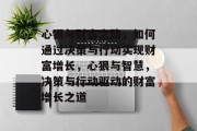 心狠与财富之路,如何通过决策与行动实现财富增长,心狠与智慧,决策与行动驱动的财富增长之道 心狠与财富之路,如何通过决策与行动实现财富增长,心狠与智慧,决策与行动驱动的财富增长之道