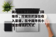国内小生意的挣钱门路推荐,挖掘你的潜在收入渠道,在中国寻找小生意赚钱的方式