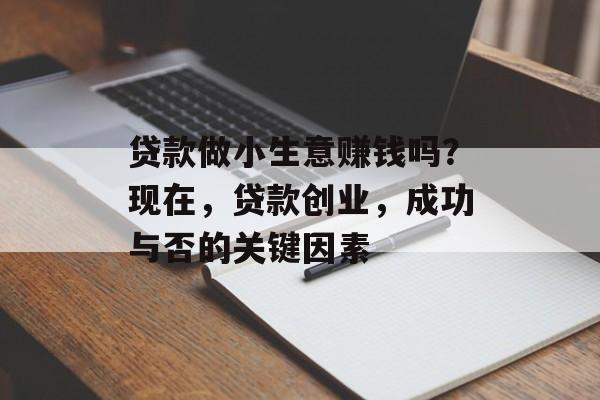 贷款做小生意赚钱吗？现在，贷款创业，成功与否的关键因素