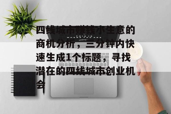 四线城市赚钱小生意的商机分析,三分钟内快速生成1个标题,寻找潜在的四线城市创业机会 四线城市赚钱小生意的商机分析,三分钟内快速生成1个标题,寻找潜在的四线城市创业机会